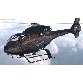 3D Eurocopter EC120 Colibri Rigged
